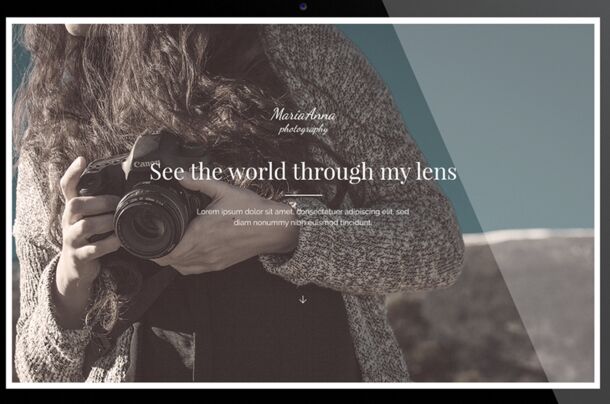 MariaAnna - Free One Page Portfolio Template